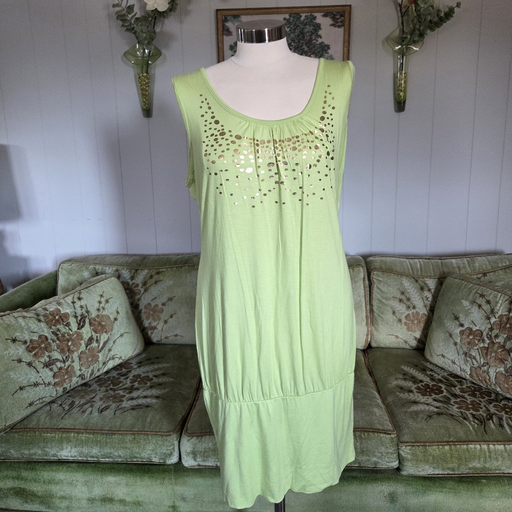 VENUS Lime Green Dress